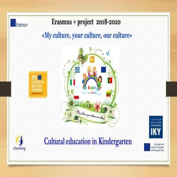 Cultural education  in kindergarten