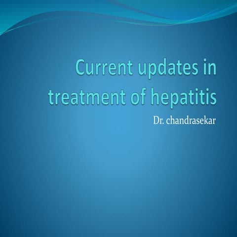 Current updates in treatment of hepatitis