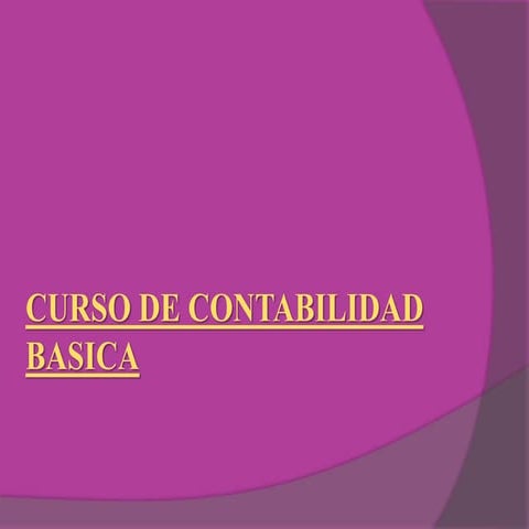 Curso basico de contabilidad