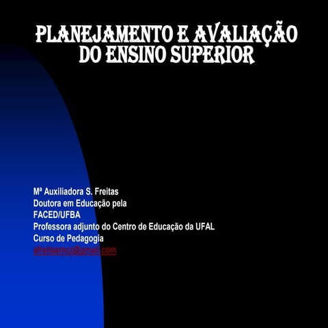 Planejamento e Avaliação