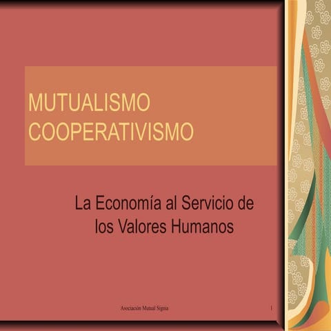 Mutualismo y Cooperativismo 