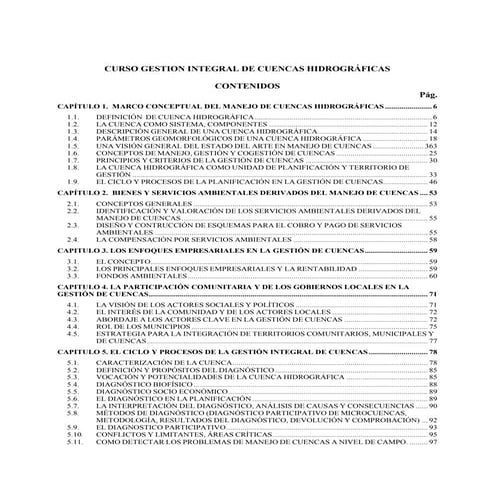 Curso gestion de cuencas peru ii