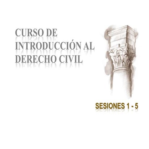 Curso de Introducción al Derecho Civil