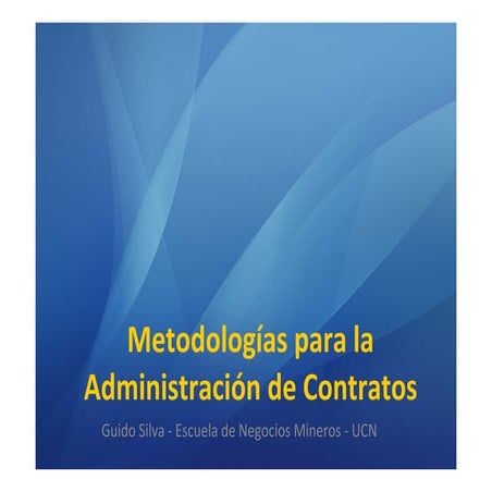 Curso metodologias contratos