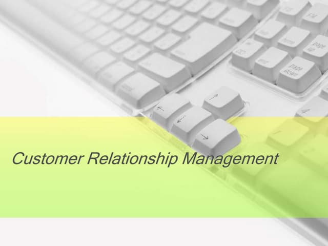Manajemen Hubungan Pelanggan