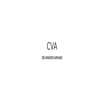 cva presentation pdf by dr anwar alarhabi third year