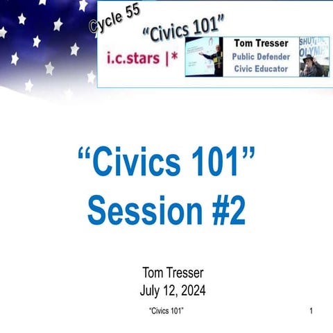 i c stars Cycle 55 "Civics 101" - Session 2