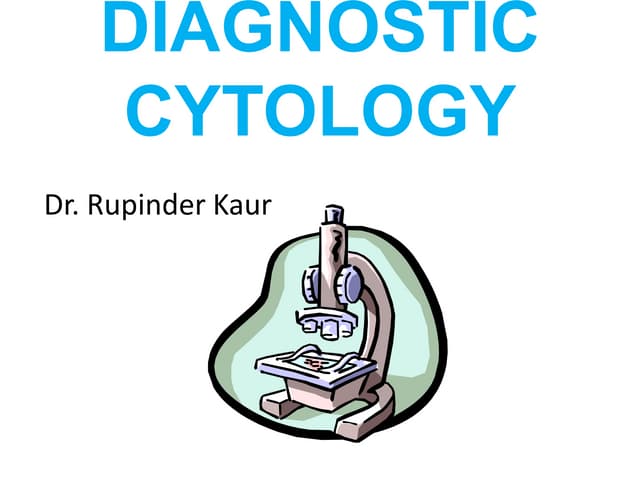 diagnostic Cytology introduction , Body fluids cytology