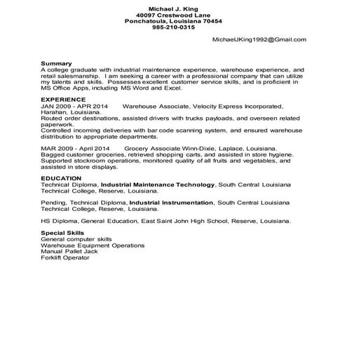 Resume.MichaelKing-e