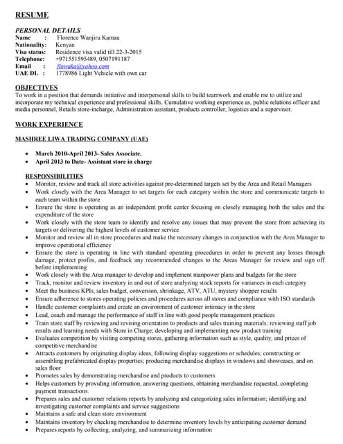 RESUME FLORENCE KAMAU2