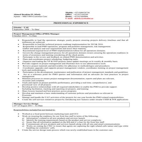 Ahmed EL Kholy Resume-Updated 17-12-16