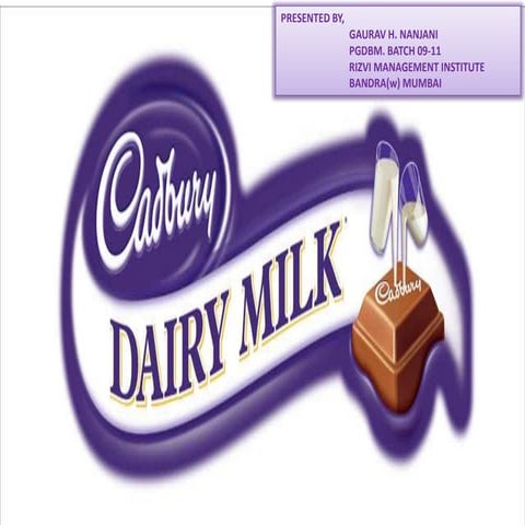 CADBURY`S DAIRY MILK .