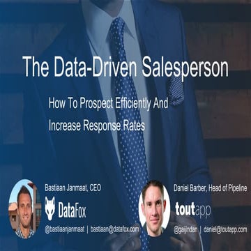 The Data-Driven Salesperson: How To Prospect Efficiently & Increase Response ...
