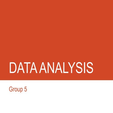 Data analysis