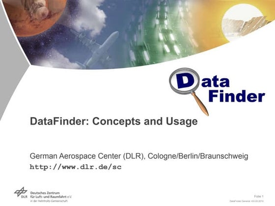DataFinder concepts and example: General (20100503)