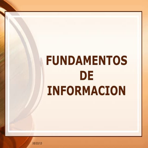 Dato informacion y conoc.