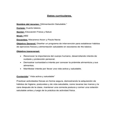 alimentación saludable datos