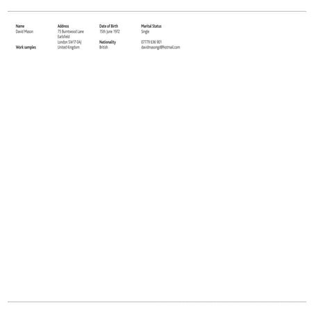 David Mason Portfolio Linkedin