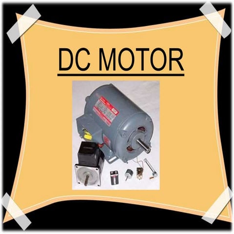Dc motor ppt