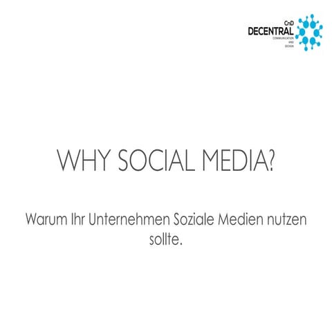 Why Social Media? | DECENTRAL 