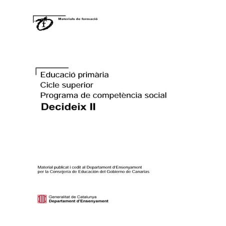 Decideix2 Programa de competència social (EP 3r cicle)