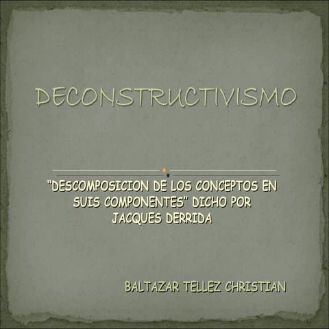 Decontructivismo 2003
