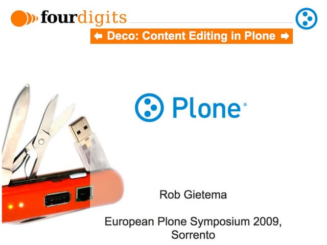 Deco UI: European Plone Symposium 2009