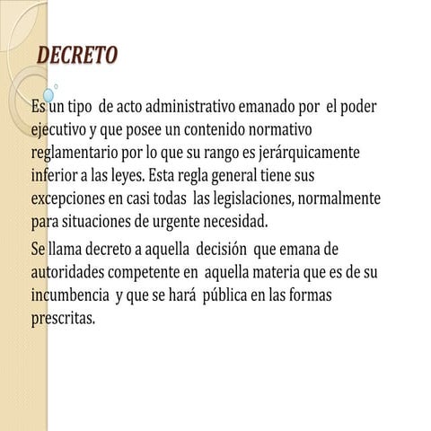 Decreto diapositivas