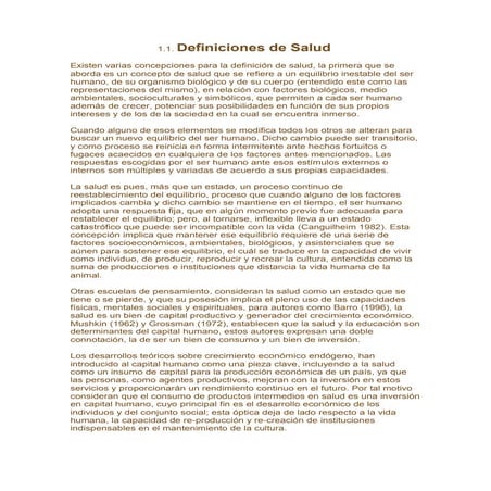 Definiciones de Salud