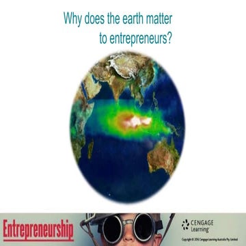Entrepreneurship and sustainable development