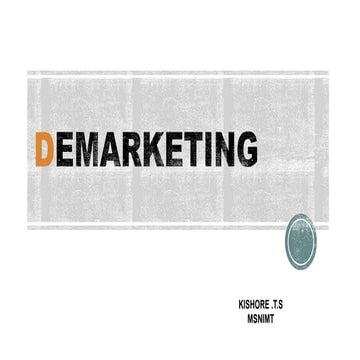 Demarketing