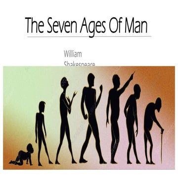 Power Point Presentation of The Seven Ages of Man by William Shakespeare.