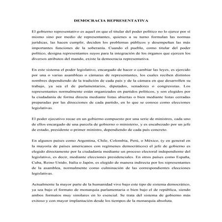 Democracia representativa