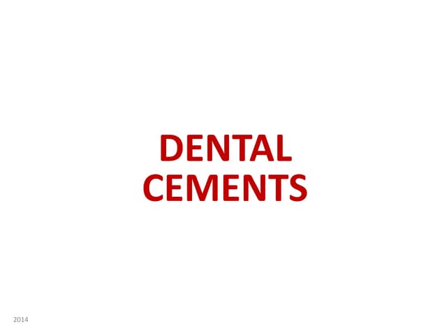 Dental cement dental material