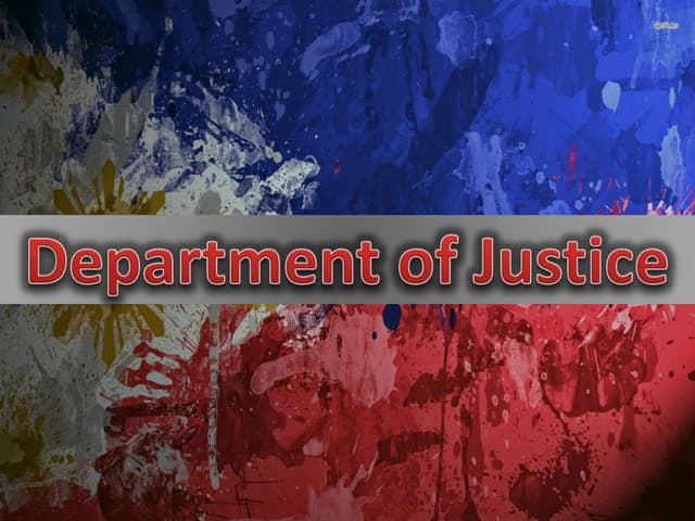 Department of Justice [PH] 2016