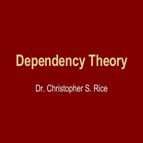 Dependency Theory