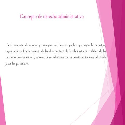 Derecho administrativo concepto