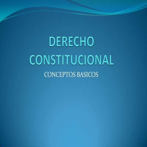 Derecho constitucional