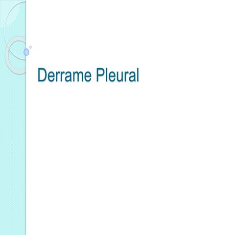 Derrame pleural, água na pleura, água nos pulmões