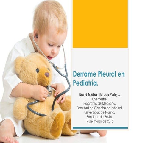 Derrame pleural en pediatría 2015.