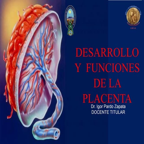 Desarrollo y funciones de la placenta. Dr. Igor Pardo Zapata  2017 