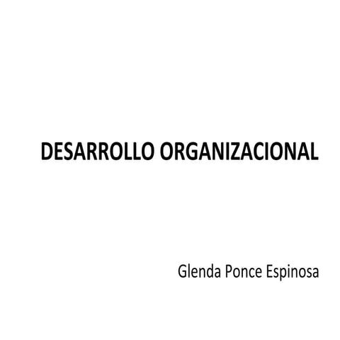 Desarrollo organizacional introducción