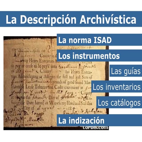 Descripción archivística
