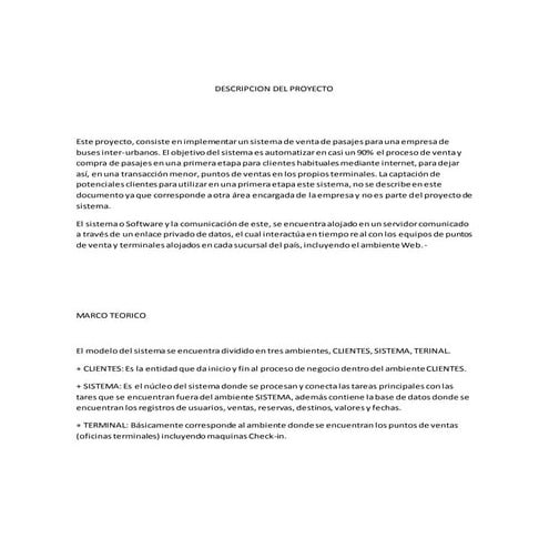 Descripcion del proyecto