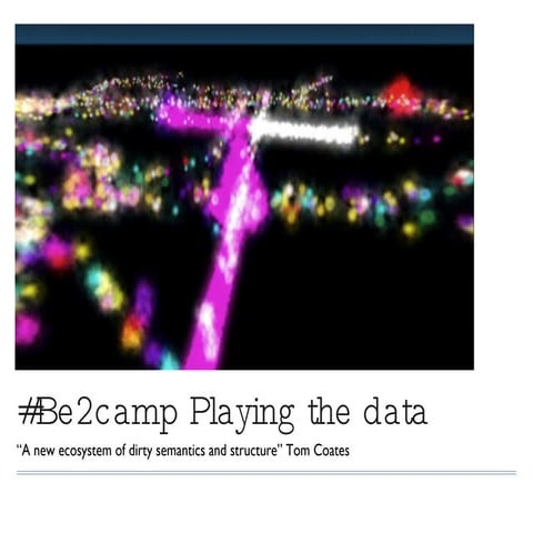 Designing for the Thingfrastructure or playing the data clouds