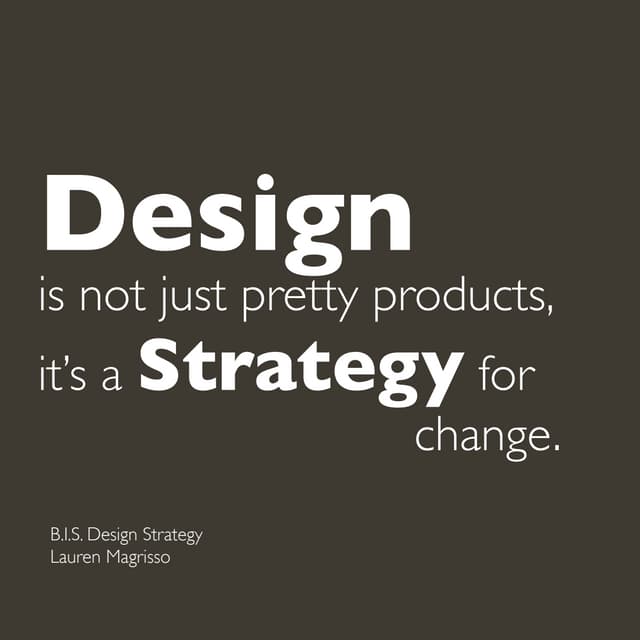 Degree in Design Strategy 