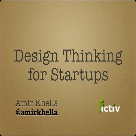 Design Thinking for Startups - Are You Design Driven?