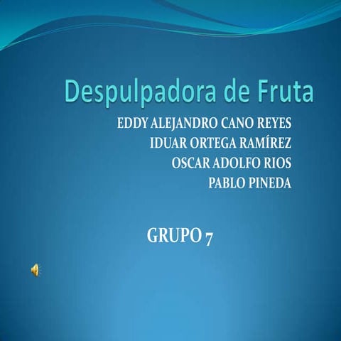 Despulpadora de fruta 1
