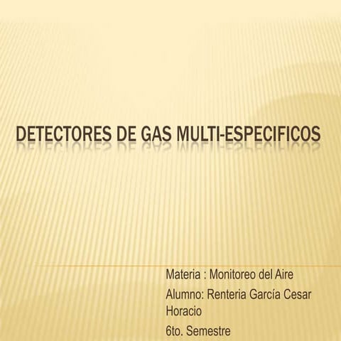 Detectores de gas multi especificos