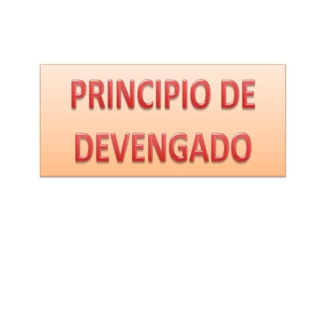 Principio de Devengado